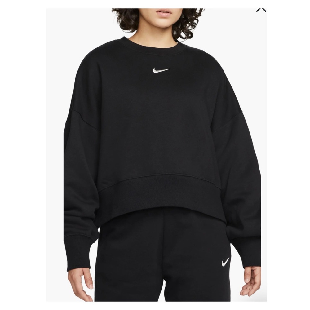 Nike Phoenix Fleece Oversized Pullover Sweatshirt Crew Neck NWT - Picture 2 of 11